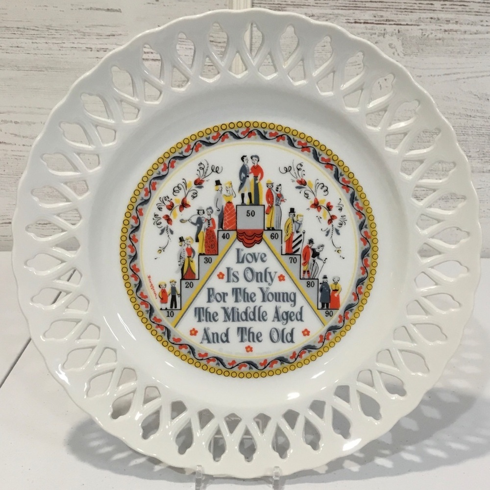 Vintage 1965 BERGGREN TRAYNER Love Is Only Plate -Design 182- Wall Plate